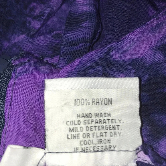 𝅺J & J FASHION HAWAII floral tie dye tank mini dress, faux wrap skirt size XL - Picture 6 of 6